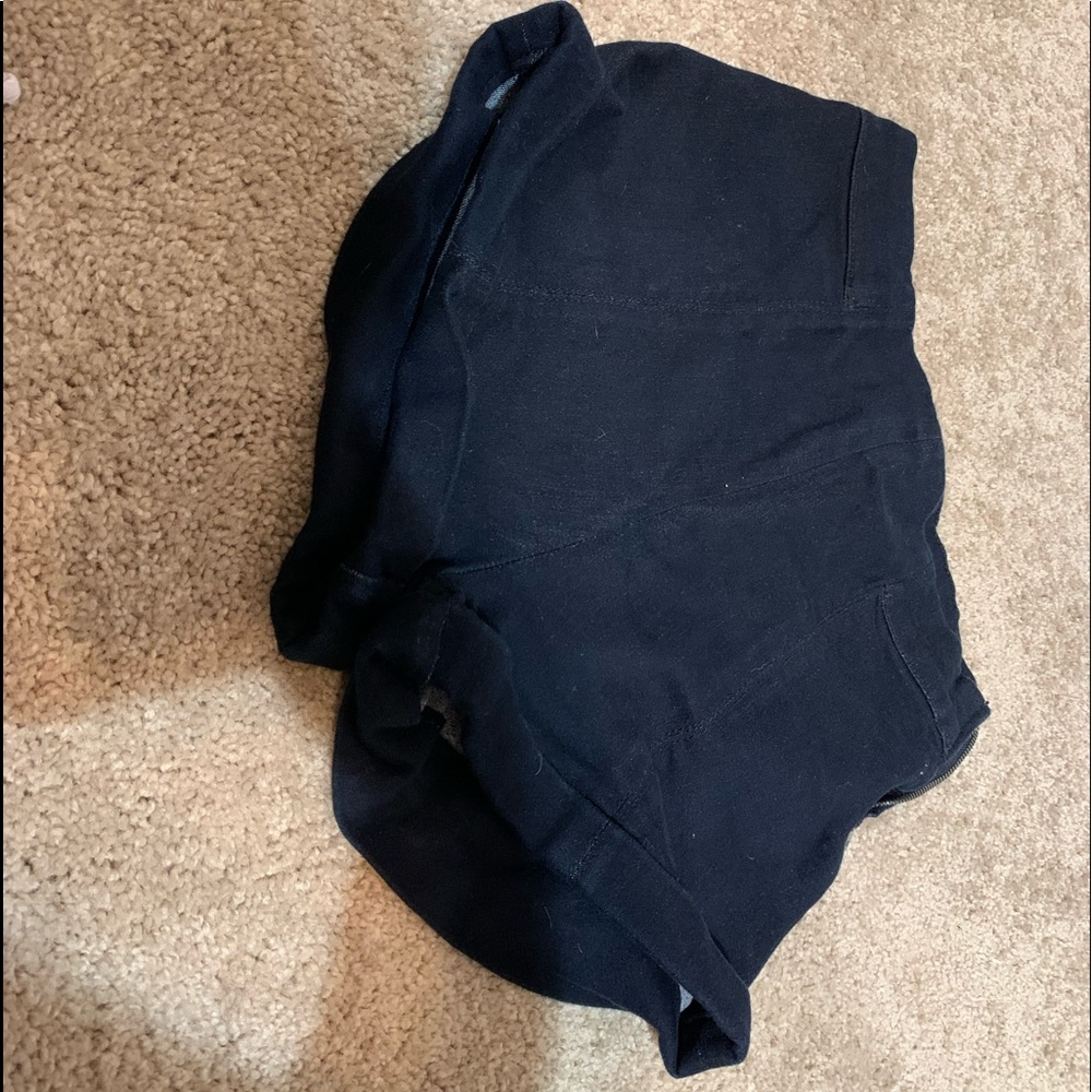 High waist denim shorts